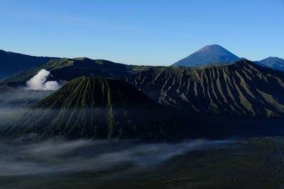 Bromo mountain at bromo tengger semeru national park in lumajang, east java province, indonesia.