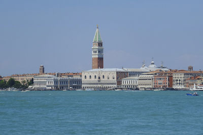 View of historical building against clear sky