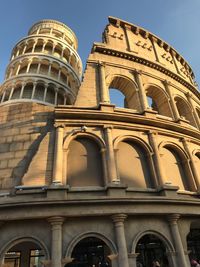 Low angle view of historical building against sky