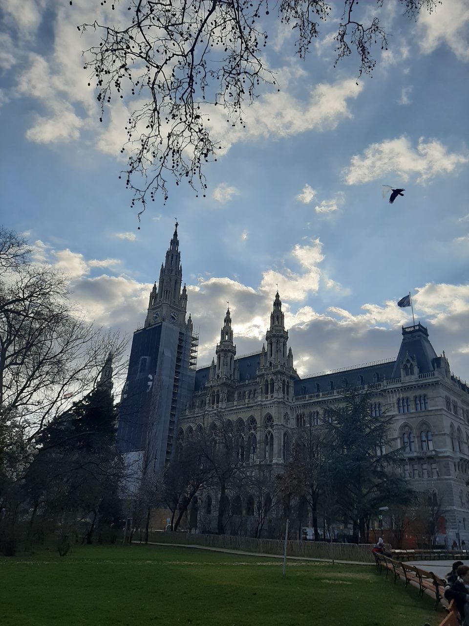 VIEW OF TEMPLE AGAINST BUILDING