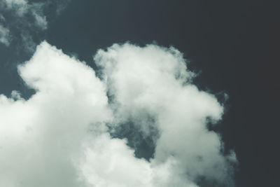 Low angle view of clouds in sky