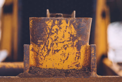 Close-up of beer on table