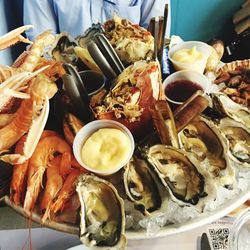 Close-up of served food