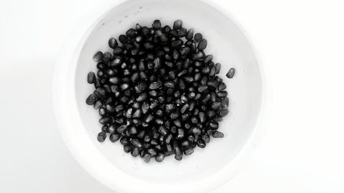 High angle view of berries on table