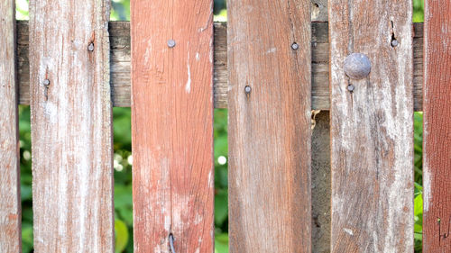 Full frame shot of wooden fence