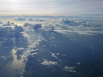 Aerial view of landscape against sky