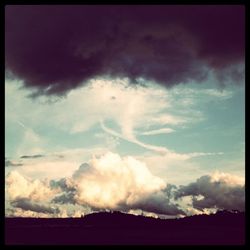 Low angle view of cloudy sky