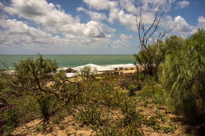 Scenic view of sea against sky