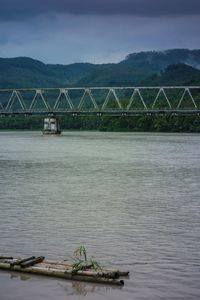 Scenic view of river against sky