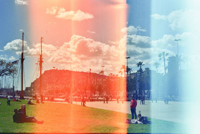 View of city against sky