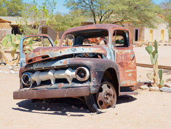 Abandoned vintage car