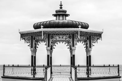 Gazebo against sea