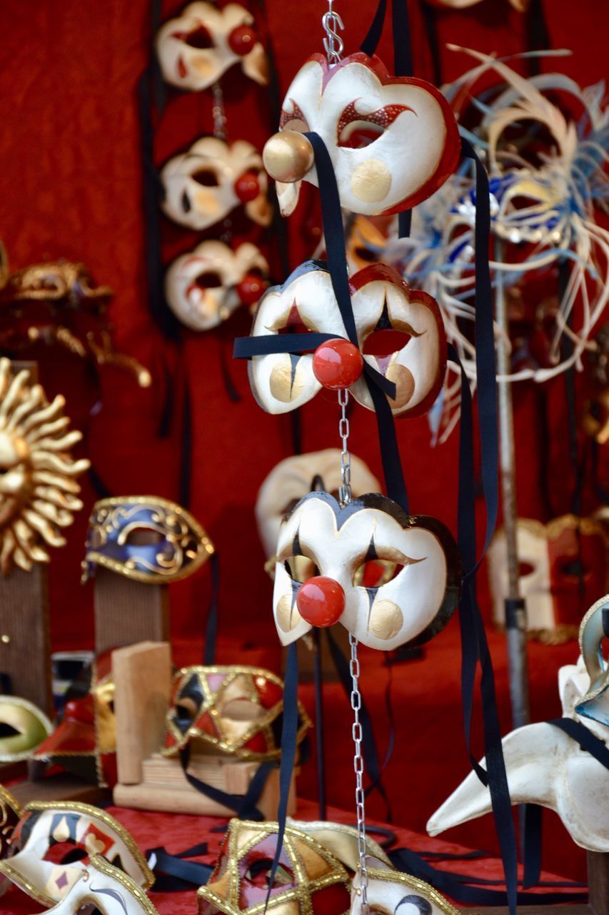 CLOSE-UP OF DECORATIONS FOR SALE IN MARKET