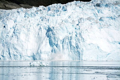 Scenic view of frozen sea