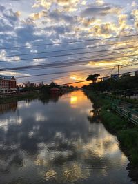 Reflection of sky on water