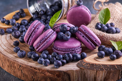 Close-up of food on table