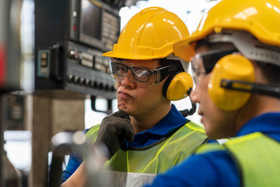 Portrait of man working