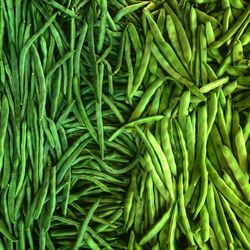 Full frame shot of green beans 