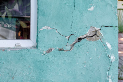 Close-up of weathered wall