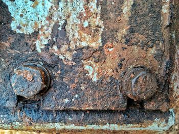 Full frame shot of rusty metal
