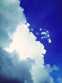 Low angle view of cloudy sky