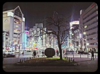 City street at night