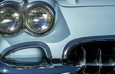 Detail shot of headlight