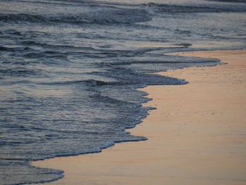 High angle view of beach