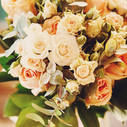 Close-up of rose bouquet