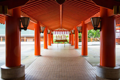 Walkway in row
