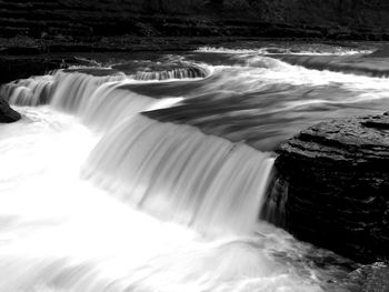 Scenic view of waterfall