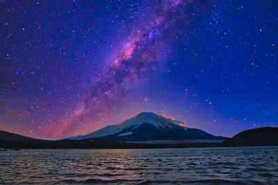 Mount fuji in japan, composite photo