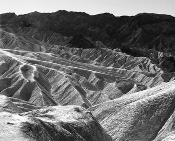 High angle view of mountain range