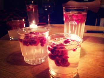 Close-up of drink on table