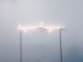 Low angle view of illuminated lights