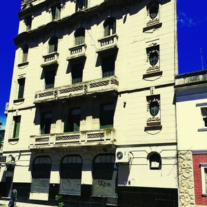 Low angle view of building against sky