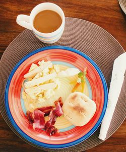 Close-up of food served in plate