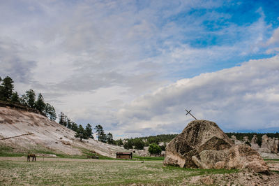 Scenic view of landscape against sky