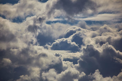 Low angle view of clouds in sky