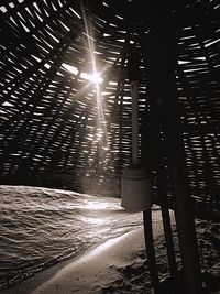 View of illuminated city at night