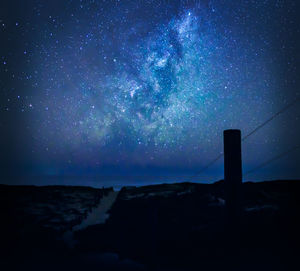 Scenic view of sky at night