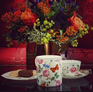 Close-up of flowers in vase