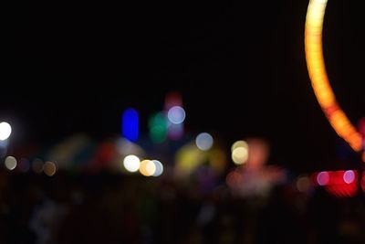 Defocused lights at night