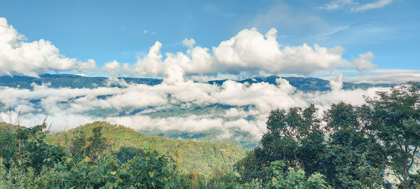 Panoramic view of landscape against sky