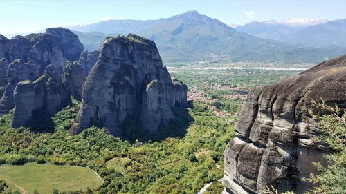 Scenic view of mountains