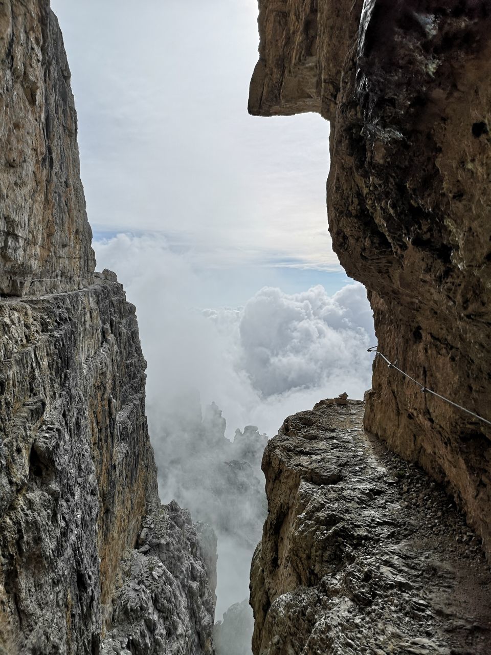 ROCK FORMATIONS AGAINST SKY