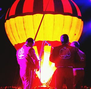 View of hot air balloon