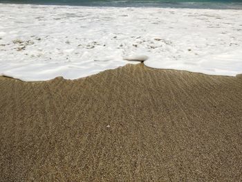 High angle view of beach