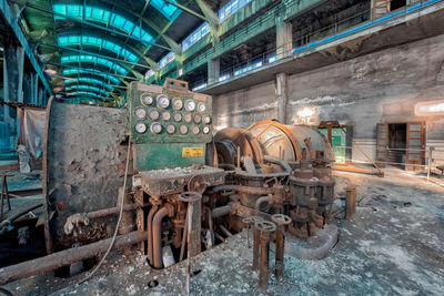 Abandoned machinery