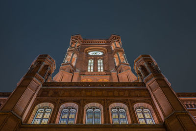 Low angle view of historical building